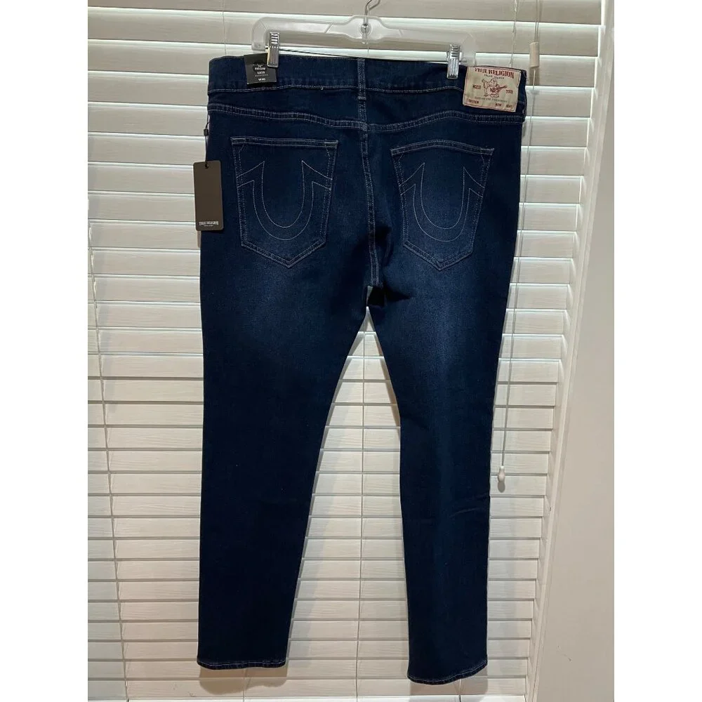 True Religion Rocco Relaxed Skinny Jeans w/Gray NWT -  MSRP $159 Size‎